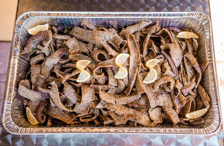 Catering Greek Mediterranean cuisine, Lamb Gyro tray, Lake Mary, Florida